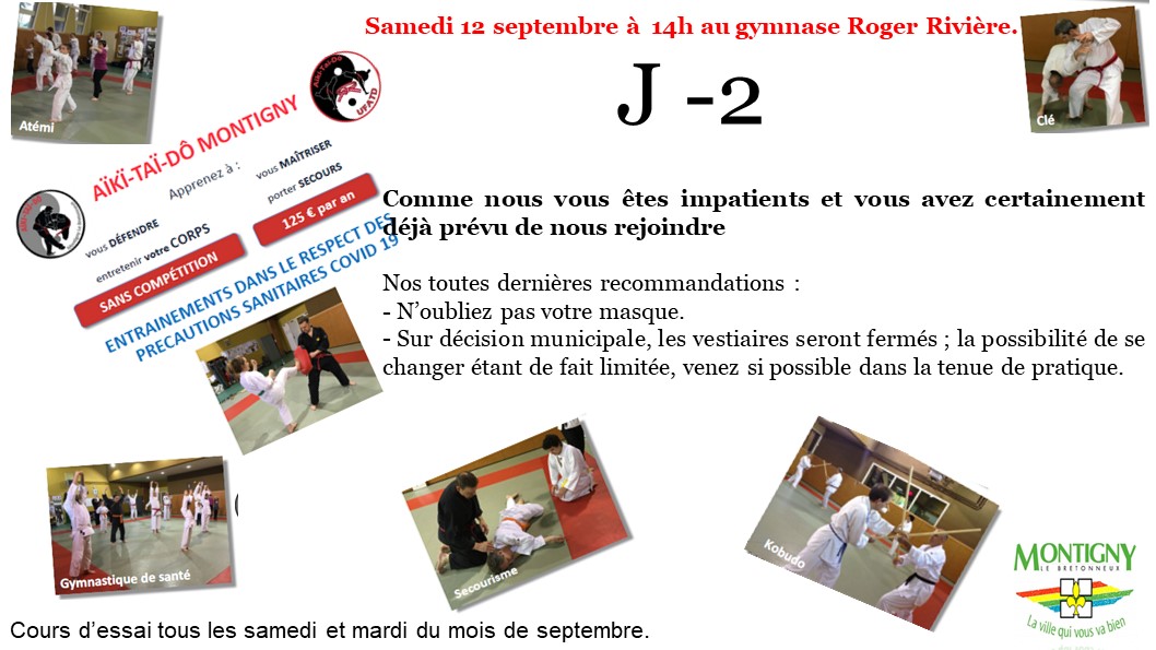 rappel début saison 2020 J-2